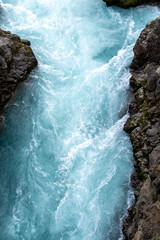 Obraz premium Hraunfossar Waterfalls