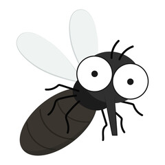 Mosquito cartoon. mosquito vector on PNG.
