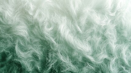 Fototapeta premium Green and white textured fabric, soft, close-up, gradient background, design