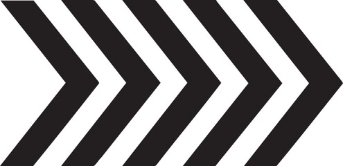 Bold Black Chevron Arrow Graphic:  Modern, Minimalist, Directional Design Element.