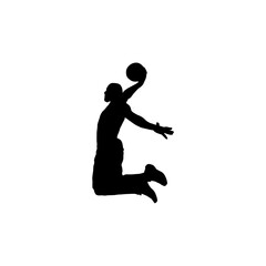 Silhouette of Basketball Vectors