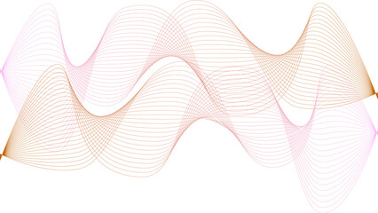 	
Vector curvy abstract line art wavy flowing dynamic colorful lines white background in concept music or sound, wave, wind, information flow	
