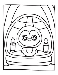 Cute Kawaii Coloring Pages – Fun and Easy Printable Line Art for Kids and Adults, Kawaii Fun Coloring Sheets, Simple and Sweet Line Art for Relaxation, Print