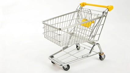 Miniature Shopping Cart E-commerce Retail Concept