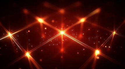 Naklejka premium Red background with a series of bright lights that are arranged in a diamond shape. The lights are shining brightly and creating a warm, inviting atmosphere