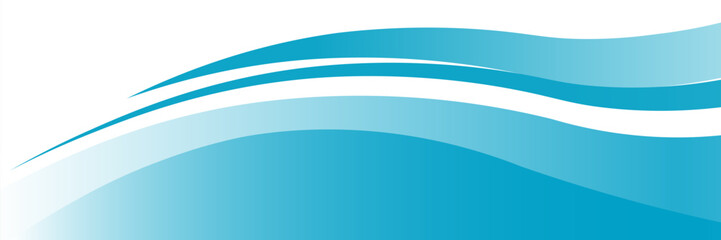 Blue and white business wave banner background. vector