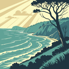 Sunset at the beach