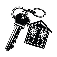 house key icon vector