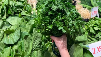 fresh vegetables on the market