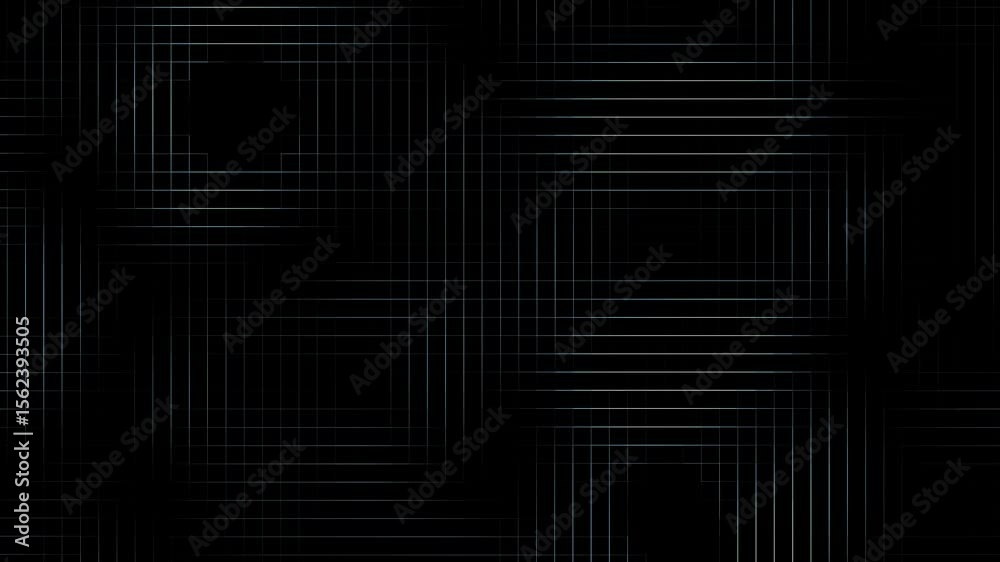 Poster Abstract black minimalist grid gradient animation pattern texture background visual effect
