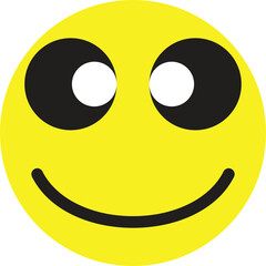 smiley face on white background