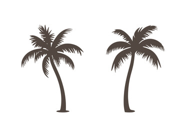 vector silhouette trees