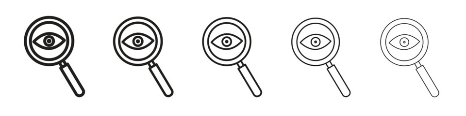 Investigation icon isolated silhouette on white background. Vector illustration.