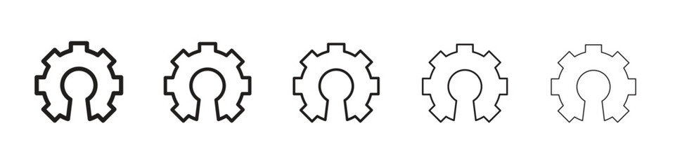 Open source icon isolated silhouette on white background. Vector illustration.