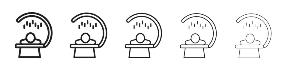 Solarium icon isolated silhouette on white background. Vector illustration.