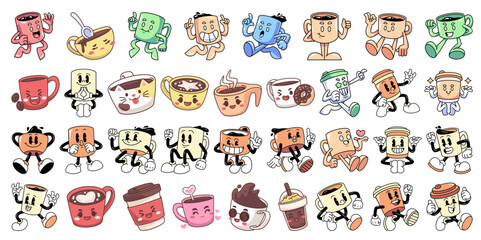 Fun Coffee Characters Collection for Digital Media