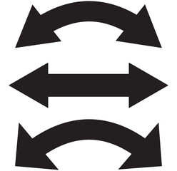 Dual sided arrow vector, icon. double ended arrow vector design for website, app and logo design. Vector illustration of duel side arrow. EPS 10 