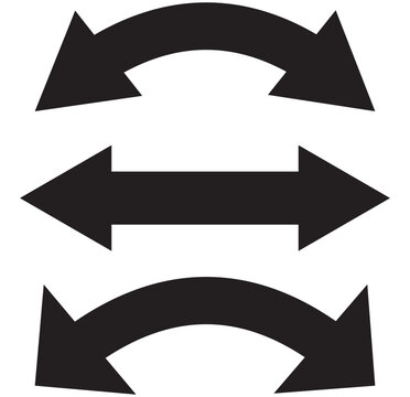 Dual sided arrow vector, icon. double ended arrow vector design for website, app and logo design. Vector illustration of duel side arrow. EPS 10 