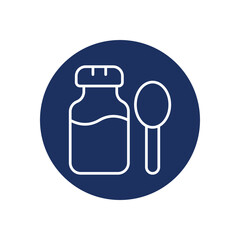 Fish Fat icon vector