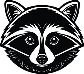 black and white wolf head