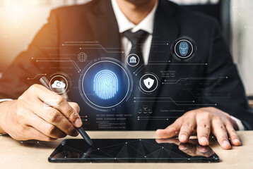 Biometric identity system using fingerprint and facial recognition to secure cloud access, protect...