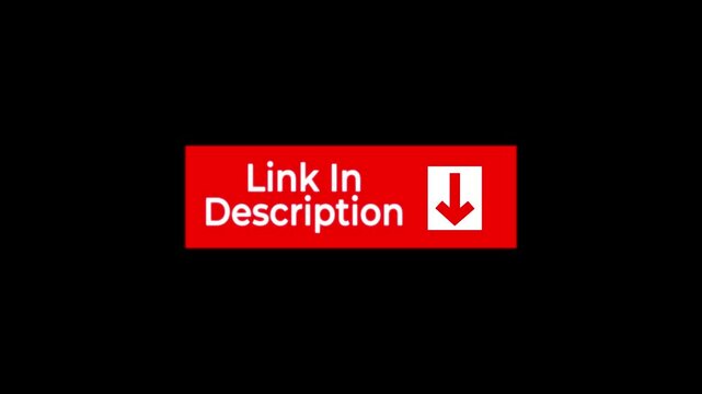 Link in Description text title Animation Overlay black background.