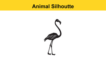 Obraz premium Flamingo Silhoutte vector editable changeable