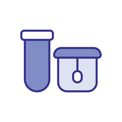 Biomaterial Containers icon vector