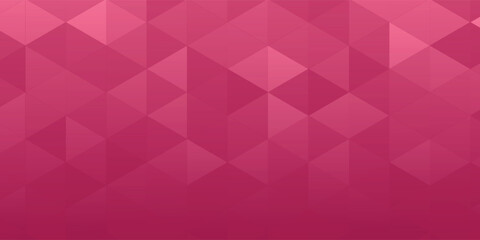 Gradient purple magenta background on triangle pattern. Geometric abstract pixel background.