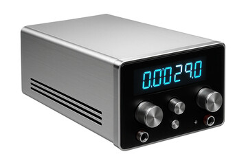 Fototapeta premium Adjustable output LED power supply for dynamic lighting solutions in a contemporary art gallery.