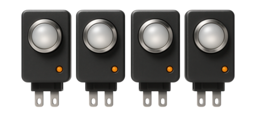 Socket lamps for panels used in commercial settings, such as small retail store control panels.