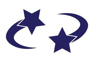 Falling Star Icon Vector. falling star icon on transparent background. Stars symbol. Vector illustration