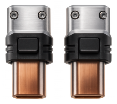 High-amperage connector terminals for secure connections in home EV charging stations.