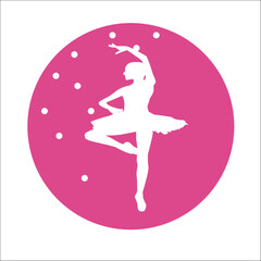 BALLET BAILARINA BAILE VECTOR LOGO MARCA GRÁFICA