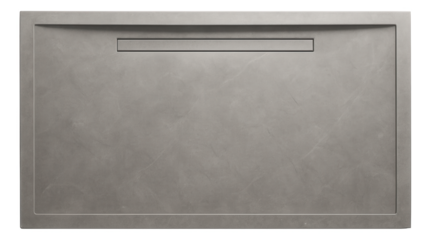 Extra-large shower tray made of stone resin, providing a luxurious feel in a master bathroom.