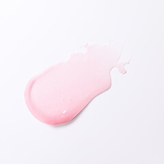 pink lipstick smear, acryl gel, glossy pink nail polish, cosmetics beauty product texture, liquid blush, lipstick, lipgloss swatches