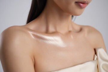 Obraz premium Radiant Skin Achieving a Luminous and Healthy Glow with Skincare Tips and Techniques