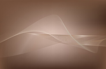 Abstract Music background. Big Data Particle Flow Visualisation chemical industry. Science infographic futuristic illustration. Sound wave. Premium background design with mocha mousse sound wave
