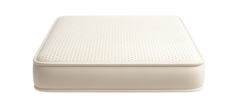 A latex mattress topper for a cottage, offering durable support and pressure relief.