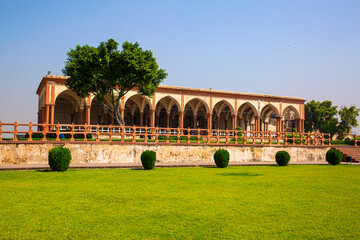 Lahore fort in Punjub, Pakistan. Beautiful mughal architecture. 