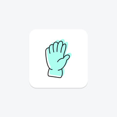 Drawing Glove, vector, pixel perfect, illustrator file