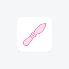 Palette Knife, vector, pixel perfect, illustrator file