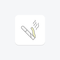 Obraz premium Charcoal Stick, vector, pixel perfect, illustrator file