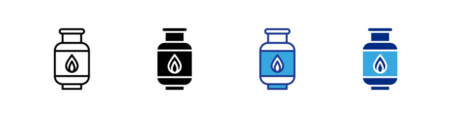 Gas Cylinder icons set.eps