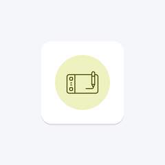 Fototapeta premium Drawing Pad, vector, pixel perfect, illustrator file