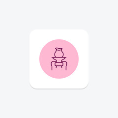 Pottery Wheel, vector, pixel perfect, illustrator file