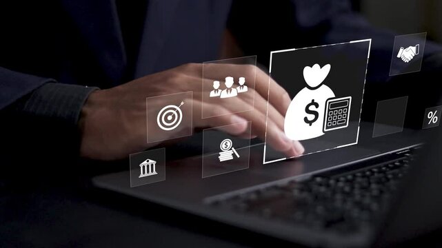 Budget planning concept, company budget allocation for business or project management. Corporate finance and annual strategic plan.