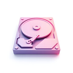 hard disk drive stylized icon