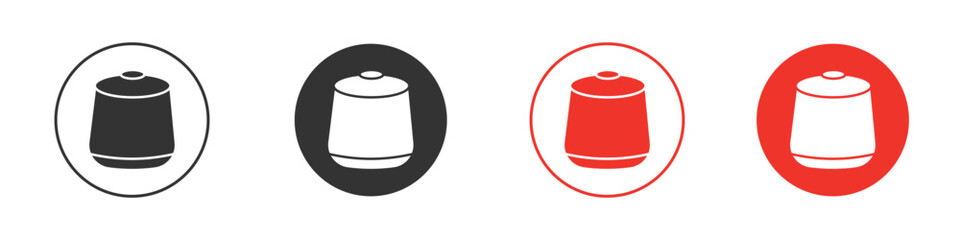 Coffee capsule icon. Black style vector icons. Isolated sign symbol