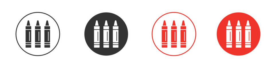 Crayon icon vector, Symbol, logo illustrations